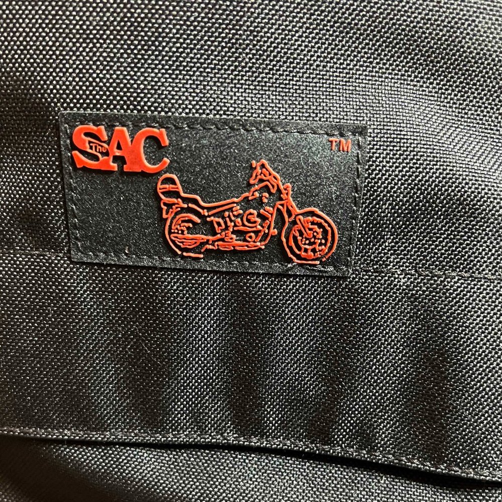 The Sac Canvas Motorcycle Riding Touring Cargo Travel Bag W/ Straps